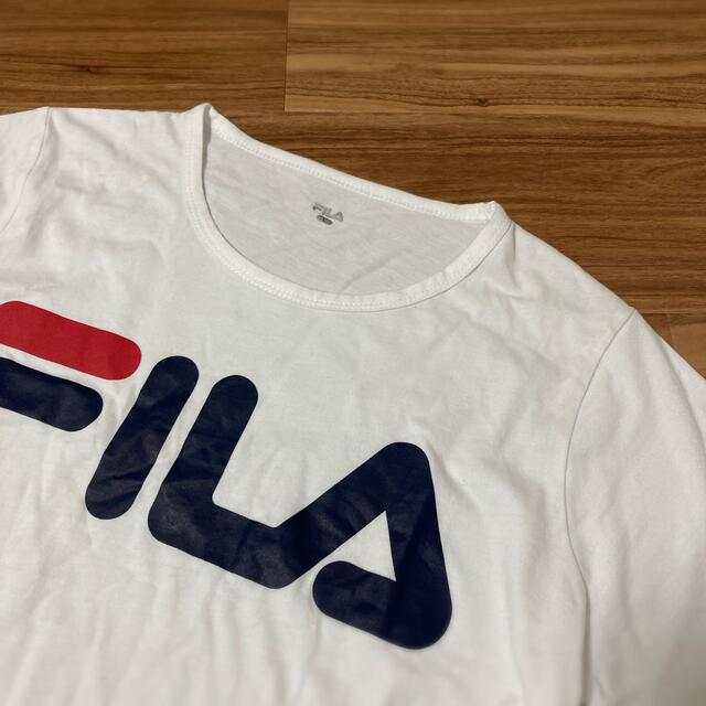 FILA(フィラ)のFILA フィラ レディース 長袖Tシャツ L カットソー ホワイト系 レディースのトップス(Tシャツ(長袖/七分))の商品写真