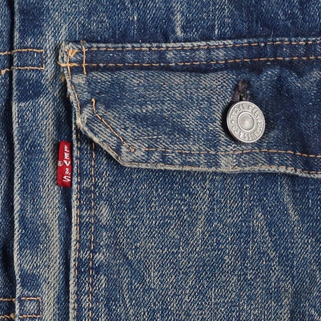 Levi's(リーバイス)の古着 50～60年代 リーバイス Levi's 507XX セカンド 2nd デニムジャケット Gジャン メンズS レディースL ヴィンテージ /eaa238375 メンズのジャケット/アウター(Gジャン/デニムジャケット)の商品写真