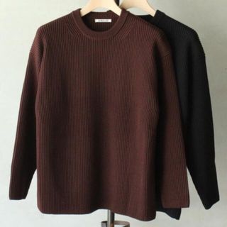 オーラリー(AURALEE)のAURALEE 18AW ニット ブラウン(ニット/セーター)