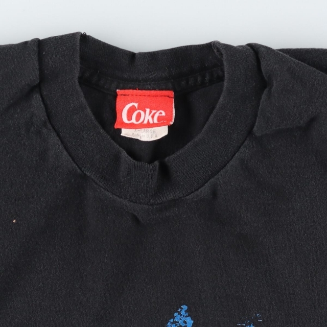 90年代 Coke COCA-COLA コカコーラ×ポーラーベア アドバタイジングTシャツ USA製 メンズL ヴィンテージ /eaa242552 2
