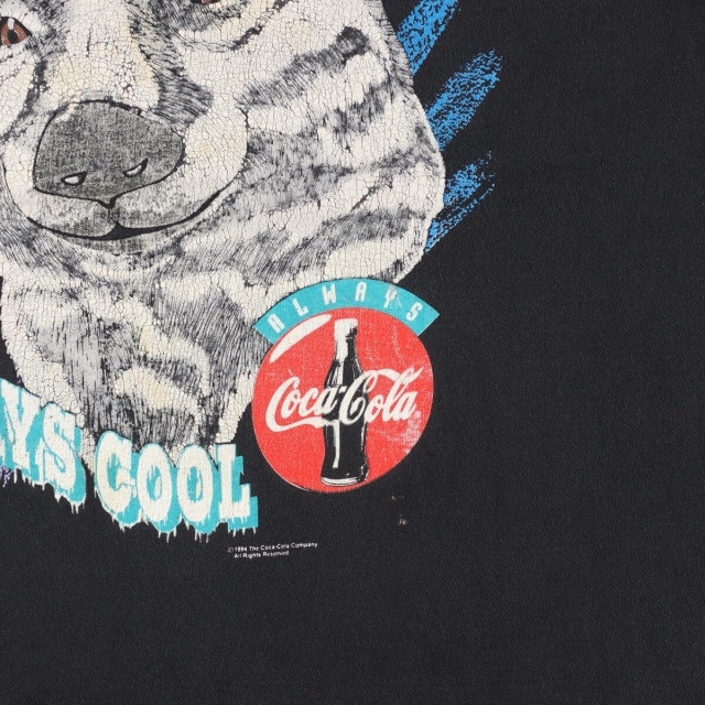 90年代 Coke COCA-COLA コカコーラ×ポーラーベア アドバタイジングTシャツ USA製 メンズL ヴィンテージ /eaa242552 7