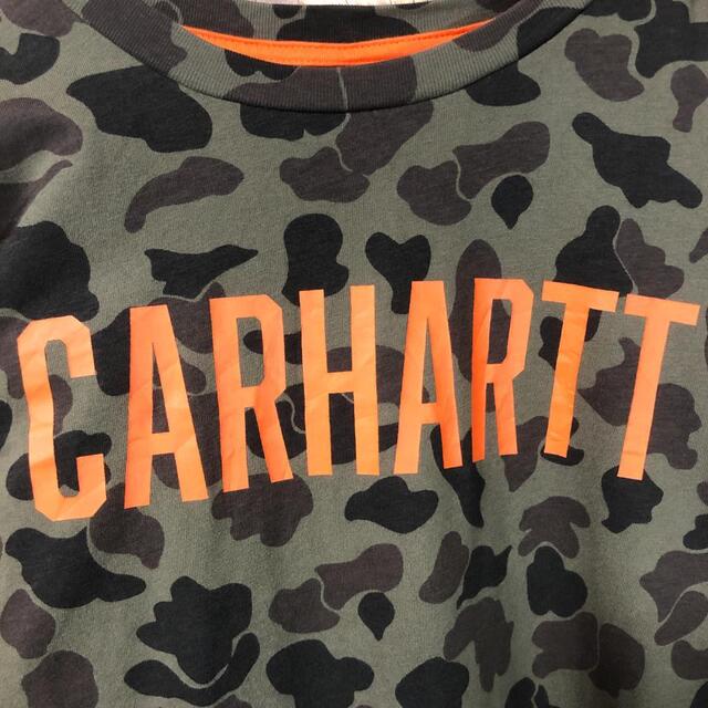 carhartt(カーハート)の『迷彩』90s 古着 カーハート グリーン Tシャツ 文字ロゴ Carhartt メンズのトップス(Tシャツ/カットソー(半袖/袖なし))の商品写真