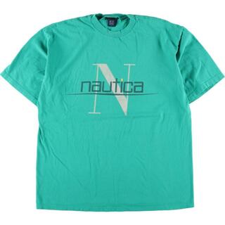 ノーティカ(NAUTICA)の古着 90年代 ノーティカ NAUTICA 半袖 ロゴTシャツ USA製 メンズL ヴィンテージ /eaa242836(Tシャツ/カットソー(半袖/袖なし))