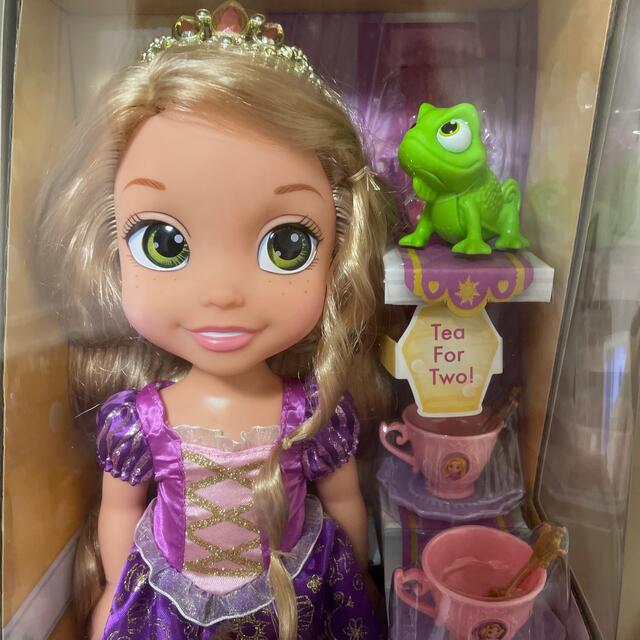 Disney(ディズニー)の＊値下げ【ラプンツェル👸🏼🦎💜】 エンタメ/ホビーのおもちゃ/ぬいぐるみ(キャラクターグッズ)の商品写真