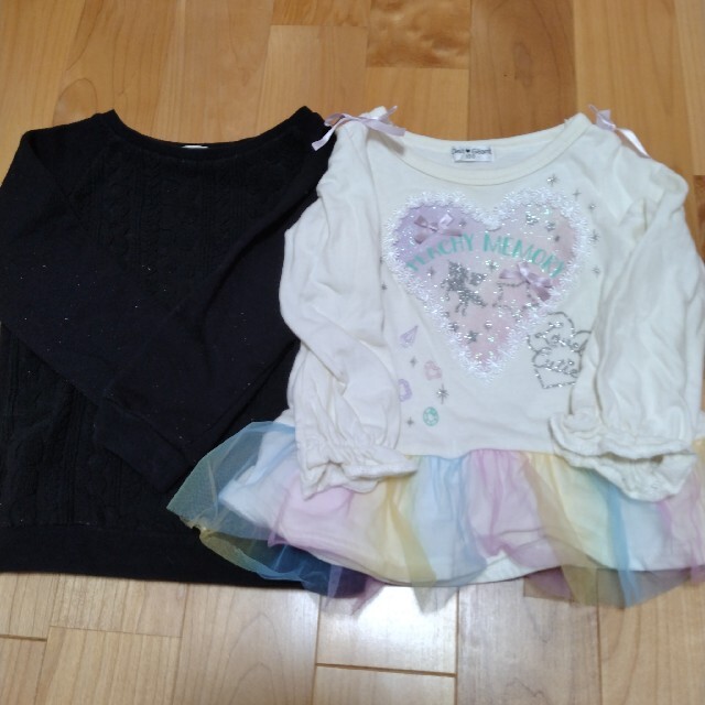 100センチ冬こども服 キッズ/ベビー/マタニティのキッズ服女の子用(90cm~)(Tシャツ/カットソー)の商品写真