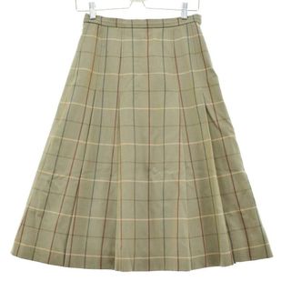 バーバリー(BURBERRY)の古着 バーバリー Burberry's BURBERRY LONDON チェック柄 ウール ハーフ丈 プリーツスカート レディースM /eaa143725(ひざ丈スカート)