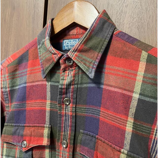 POLO RALPH LAUREN(ポロラルフローレン)の【美品】 Ralph Laurenレッドシャツ《激レア!!》クリーニング済 メンズのトップス(シャツ)の商品写真