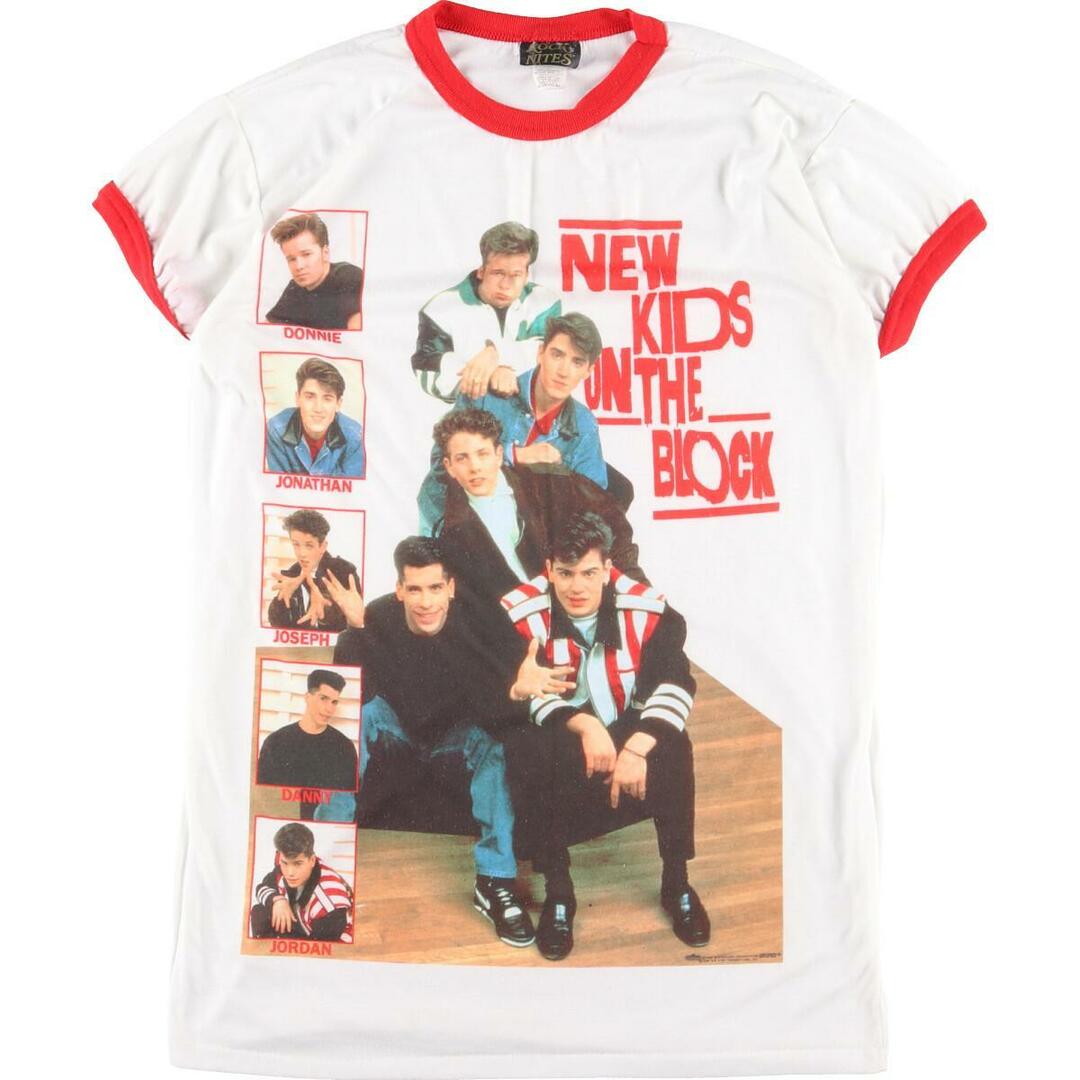 90年代 ROCK NITES NEW KIDS ON THE BLOCK ニューキッズオンザブロック バンドTシャツ Tシャツワンピース USA製 レディースL ヴィンテージ /eaa237915