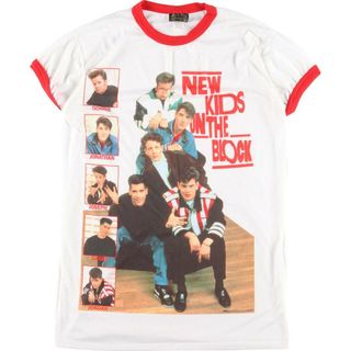 古着 90年代 ROCK NITES NEW KIDS ON THE BLOCK ニューキッズオンザブロック バンドTシャツ Tシャツワンピース USA製 レディースL ヴィンテージ /eaa237915(Tシャツ(半袖/袖なし))