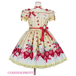 アンジェリックプリティー(Angelic Pretty)のLittle Bunny Strawberry ワンピースset(ひざ丈ワンピース)