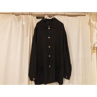 90's silk short coat TULLIANO(ステンカラーコート)