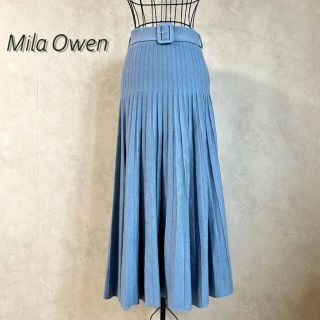 ミラオーウェン(Mila Owen)の【美品】ミラオーウェン　ロングニットスカート(ロングスカート)