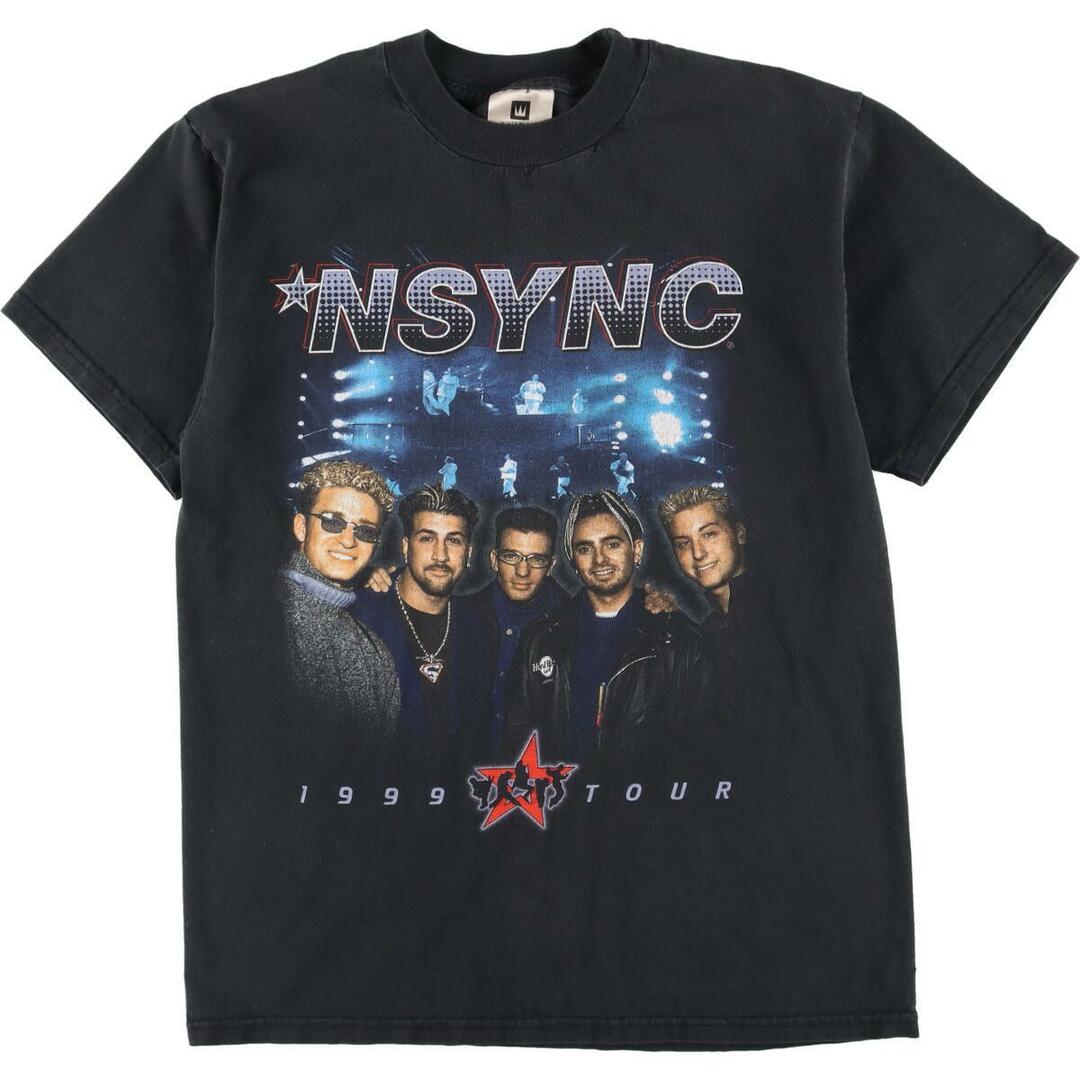 90年代 WINTERLAND NSYNC インシンク 1999 TOUR ツアー 両面プリント バンドTシャツ メンズS ヴィンテージ /eaa245909