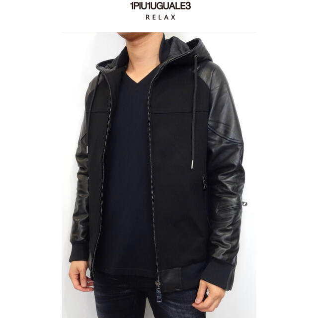 1piu1uguale3 - 【未使用・送料無料】1PIU1UGUALE3 RELAX レザーコンビ