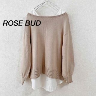 ローズバッド(ROSE BUD)のROSE BUD 淡色 レイヤード ニット(ニット/セーター)