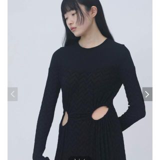 ステュディオス(STUDIOUS)のFetico JQ JERSEY CUTOUT DRESS(ロングワンピース/マキシワンピース)