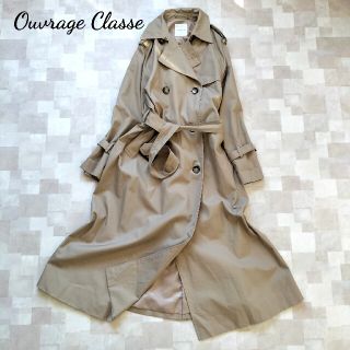 ドゥーズィエムクラス(DEUXIEME CLASSE)のOUVRAGE CLASSE ビッグシルエットトレンチコート　超ロング　ベージュ(トレンチコート)