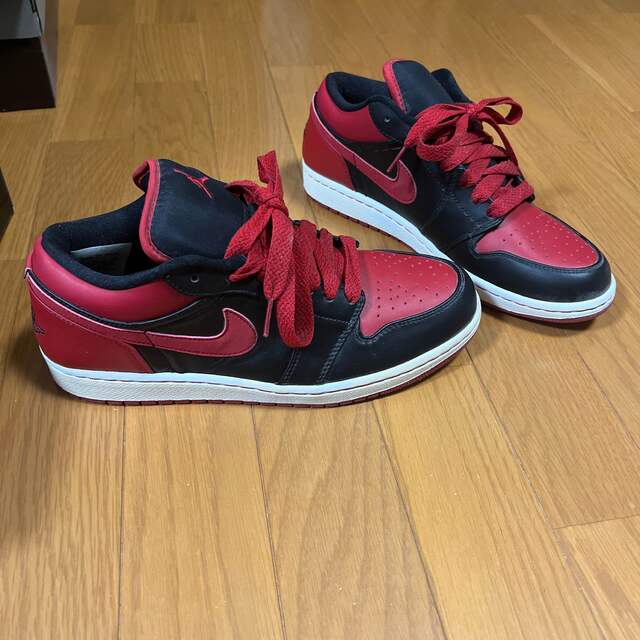 メンズNIKE AIRJORDAN 1 PHAT LOW wht/v.red-blk