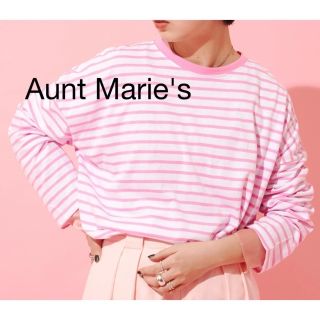 アントマリーズ(Aunt Marie's)のAunt Marie's ボーダーTシャツ(Tシャツ(長袖/七分))