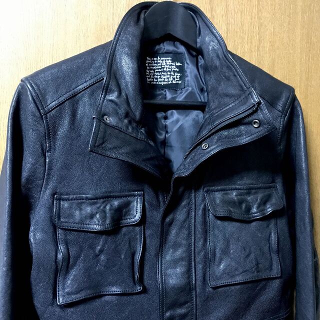 nano・universe(ナノユニバース)のナノユニバース WASHED GOAT M-65レザージャケット メンズのジャケット/アウター(レザージャケット)の商品写真