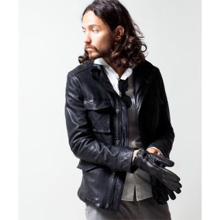 ナノユニバース(nano・universe)のナノユニバース WASHED GOAT M-65レザージャケット(レザージャケット)