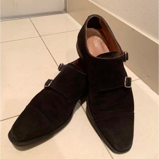 Crockett&Jones スエード黒　7.5E