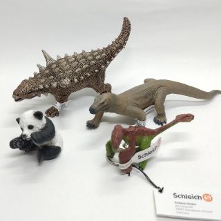 シュライヒ 恐竜、トカゲ、パンダ 4点セット(その他)