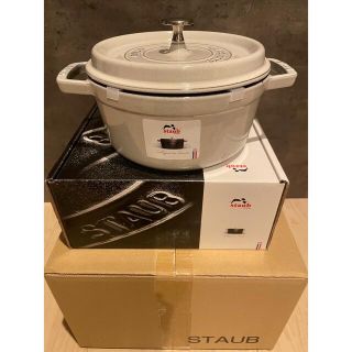 ストウブ(STAUB)の新品STAUB  ストウブ ピコ・ココット ラウンド 22cm カンパーニュ(鍋/フライパン)