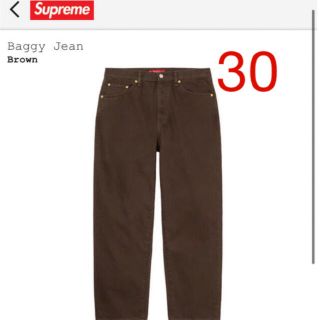 Supreme Baggy Jean brown 30シュプリーム バギージーン