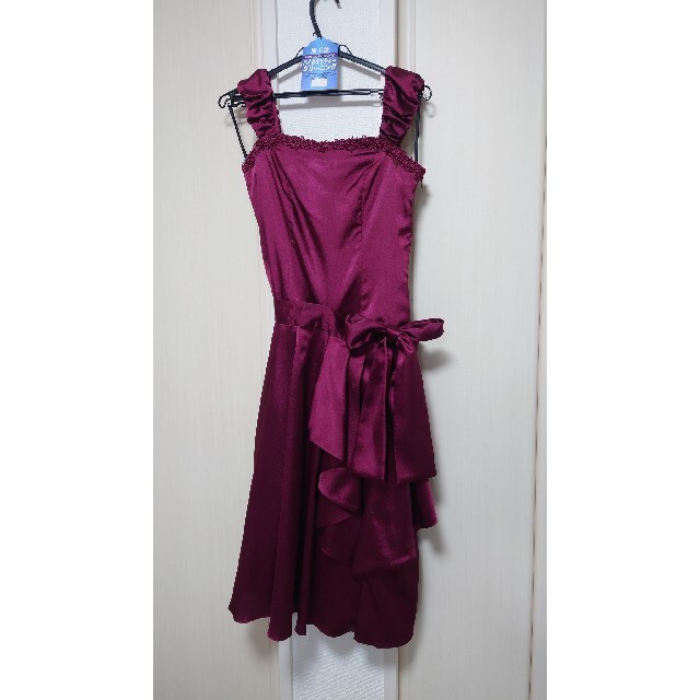 フォーマルドレス　オーバースカート付 レディースのフォーマル/ドレス(ミディアムドレス)の商品写真