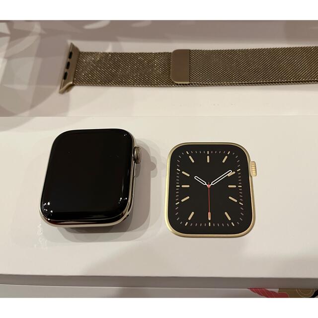 Apple Watch(アップルウォッチ)のApple Watch Series 6 44mm ステンレスゴールド スマホ/家電/カメラのスマートフォン/携帯電話(その他)の商品写真