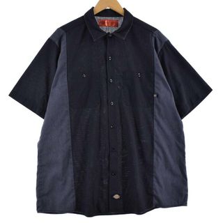 ディッキーズ(Dickies)の古着 ディッキーズ Dickies 半袖 ワークシャツ メンズXL /eaa243561(シャツ)