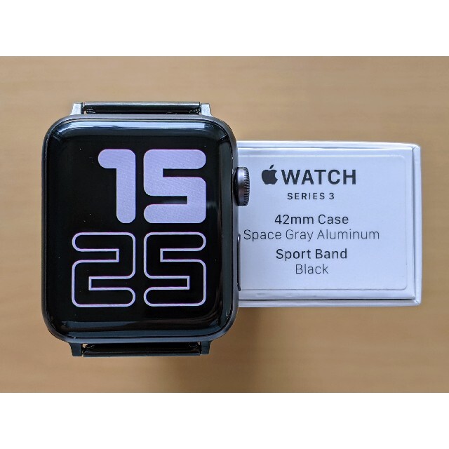 値引きする  Apple GPS　バッテリー95% 42mm series3 Watch Apple - Watch 腕時計(デジタル)