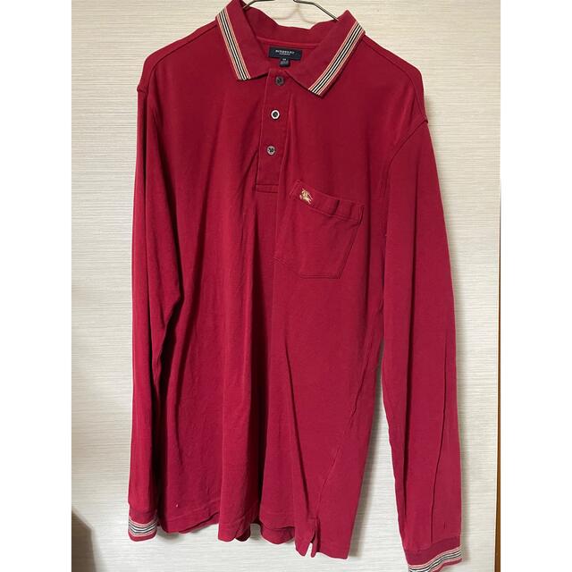 BURBERRY(バーバリー)のバーバリー Burberry ポロシャツ 長袖 赤 レッド レディースのトップス(ポロシャツ)の商品写真