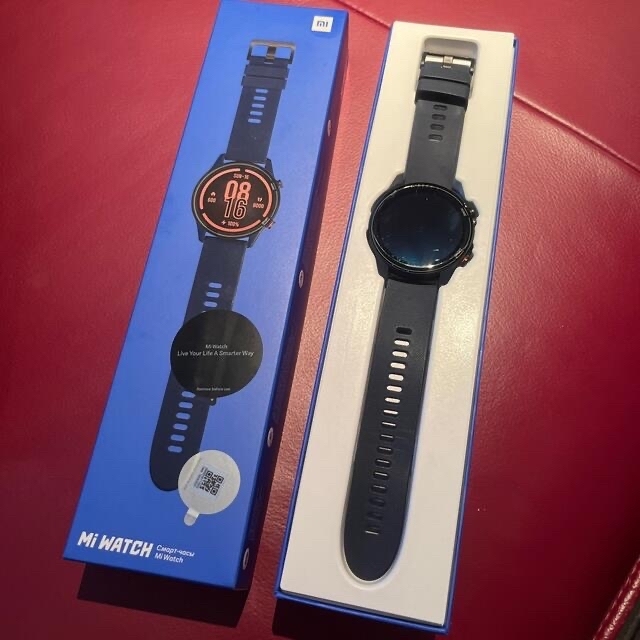 シャオミ Xiaomi Mi Watch ネイビー メンズの時計(腕時計(デジタル))の商品写真