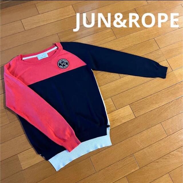 JUN&ROPE’(ジュンアンドロペ)の【極美品】JUN&ROPE ジュンアンドロペ バイカラーニット スポーツ/アウトドアのゴルフ(ウエア)の商品写真