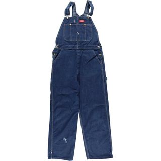 ディッキーズ(Dickies)の古着 ディッキーズ Dickies デニムオーバーオール メンズw32 /eaa269505(サロペット/オーバーオール)