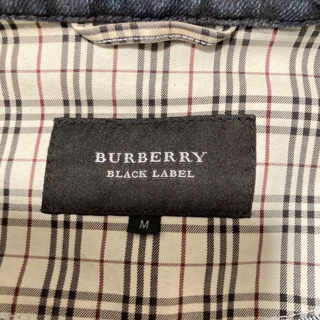 BURBERRY BLACK LABEL(バーバリーブラックレーベル)のバーバリーブラックレーベル　デニムジャケット　Gジャン　M位　ノバチェック メンズのジャケット/アウター(Gジャン/デニムジャケット)の商品写真