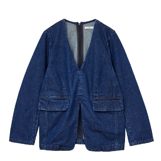 CLANE(クラネ)の新品　JACKET PULLOVER DENIM TOPS　インディゴ　サイズ2 レディースのジャケット/アウター(Gジャン/デニムジャケット)の商品写真