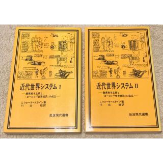 イワナミショテン(岩波書店)の近代世界システム 1 ・2  岩波現代選書(人文/社会)