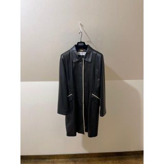 ピエールバルマン(Pierre Balmain)のBALMAIN レザーコート(レザージャケット)