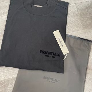 フィアオブゴッド(FEAR OF GOD)のラス1 essentials ロンT S ブラック(Tシャツ/カットソー(七分/長袖))