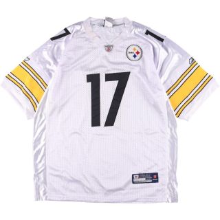 リーボック(Reebok)の古着 リーボック Reebok NFL PITTSBURGH STEELERS ピッツバーグスティーラーズ メッシュ ゲームシャツ レプリカユニフォーム 52 メンズXXL /eaa239791(Tシャツ/カットソー(半袖/袖なし))