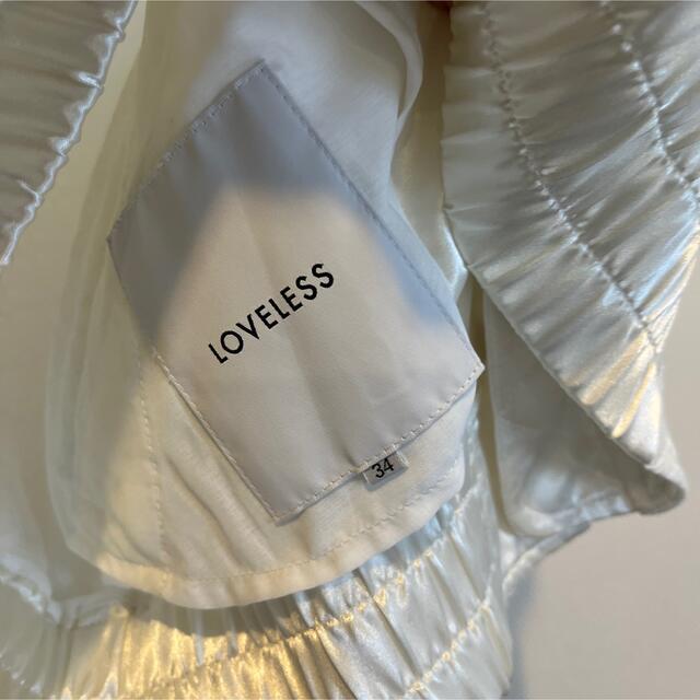 LOVELESS(ラブレス)の【ドラマ着用商品】ホワイトレースショートMA-1 LOVELESS レディースのジャケット/アウター(ブルゾン)の商品写真