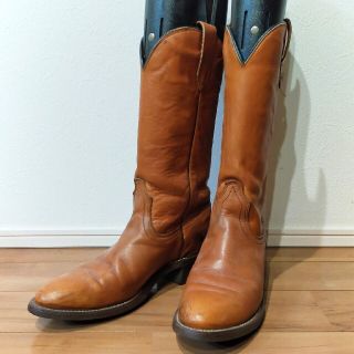 US8:26cm  Laredo　レザーペコスブーツ　ビンテージ(ブーツ)