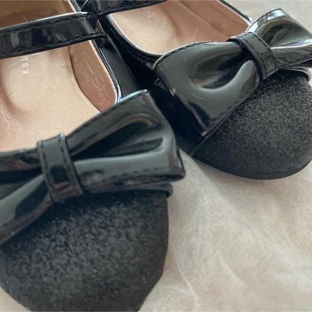 kumikyoku（組曲）(クミキョク)の組曲　靴　17cm ラメ　黒 キッズ/ベビー/マタニティのキッズ靴/シューズ(15cm~)(フォーマルシューズ)の商品写真