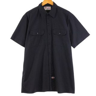 ディッキーズ(Dickies)の古着 ディッキーズ Dickies 半袖 ワークシャツ メンズL /eaa250826(シャツ)