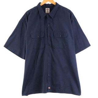 ディッキーズ(Dickies)の古着 ディッキーズ Dickies 半袖 ワークシャツ メンズXXL /eaa250816(シャツ)