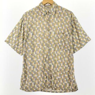 ピエールカルダン(pierre cardin)の古着 pierre cardin 総柄 半袖 レーヨンシャツ メンズM /eaa243320(シャツ)