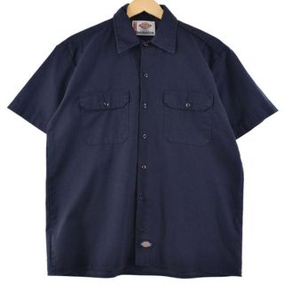 ディッキーズ(Dickies)の古着 ディッキーズ Dickies 半袖 ワークシャツ メンズM /eaa254068(シャツ)